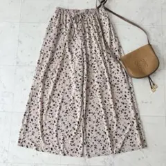 レプシィム ワイドパンツ イージー 小花柄 ウエストゴム ガウチョ リラックス