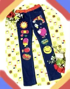 ✨美品✨グランドスラム長ズボン120㎝紺色ストレッチパンツ　ジョイフルモンスター