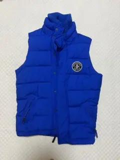 Abercrombie & Fitch ダウンベスト S 青のサムネイル