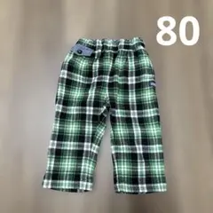 ラグマート　RAGMART 緑　グリーンチェック　ボトムス　長ズボン　80cm