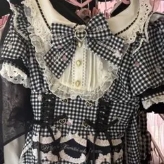 リズリサ LIZLISA Creamy Berry柄ワンピース ブラック M - メルカリ