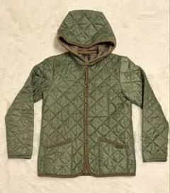 LAVENHAMラベンハム フード付き キルティングジャケット カーキ 英国製