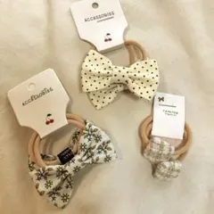 ヘアゴム リボン 3点セット キッズ