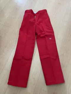 ディッキーズ85283ルーズフィットダブルニーワークパンツ30インチ赤