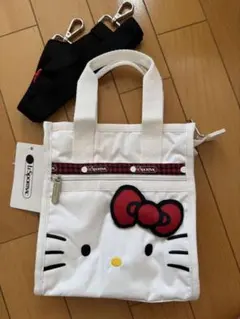 【新品】LeSportsacレスポートサック キティ　レディース　ハンドバッグのサムネイル