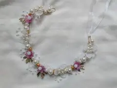 子ども用 フラワーリース ヘッドドレス 花輪 パープル♡(結婚式 発表会 )