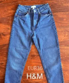 H&M マムスリム ハイウエスト アンクルデニム EUR36