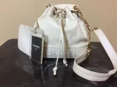 【値下げ】30 CHANEL シャネル キャビアスキン 巾着　レザー　ショルダー