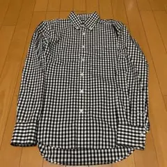 無印　ギンガムチェック長袖シャツ Mサイズ