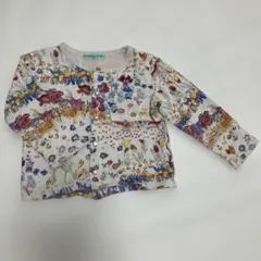 hakka kids 花柄カーディガン 100