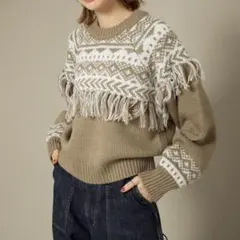 フリンジニット