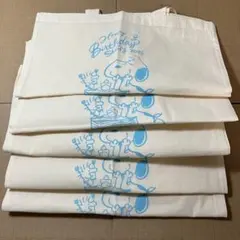2025 スヌーピー タウン ノベルティ エコバッグ 5個セット 新品