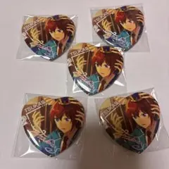 新品☆あんスタ☆Knights【朱桜司】ハートカンバッジ☆ハート缶バッジβ