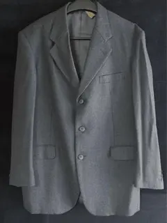 3つボタンジャケット　グレー ウール100% Lサイズ　クリーニング済み