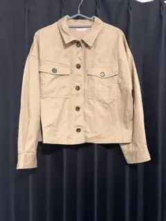 ハニーズ COLZAミリタリージャケット ベージュ Lサイズ レディース