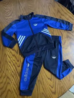 adidas ジャージセット 青/黒