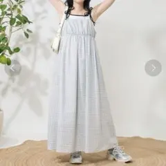 FREAK'S STORE チェックキャミソールワンピース