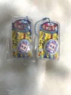新品　たまごっち　パッケージチャーム　キーホルダー　初代たまごっち　水色　2個