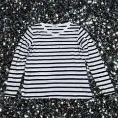 00s ボーダー ロンT y2k