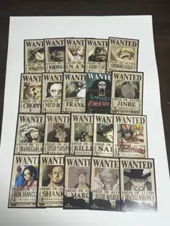 ワンピース　麦わらストア　手配書ブロマイド