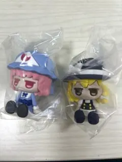 ダイソー　ラバーフィギュア　東方プロジェクト　じとっと　霧雨魔理沙　西行寺幽々子