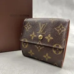 美品　55 LOUIS VUITTON二つ折り財布 モノグラム　jh9 美品 55 LOUIS VUITTON三つ折り財布 Wホック モノグラム jh9 - メルカリ