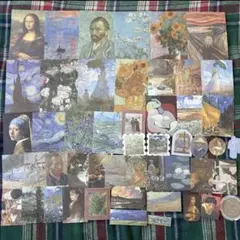 574コラージュ　絵画　セット　まとめ　素材　日記　紙もの　おすそ分け