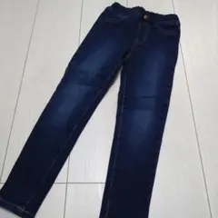 GU 120ダークブルー スリムフィット長ズボン