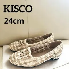 KISCO キスコ フラットシューズ メッシュ パール 24㎝ ベージュのサムネイル