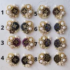 高級ボタン ミニサイズ シンメトリー ボタンカボション @¥650