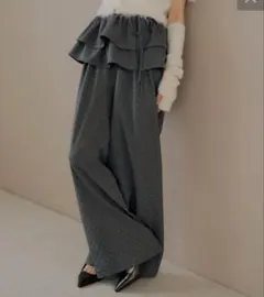 【新品タグ付き】ラインストーン ルーズスラックスパンツ【最終値下げ】