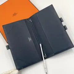 美品☆エルメス アジェンダ ボーエプソン 手帳カバー ボールペン付 