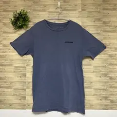 patagonia メンズ 【S】 半袖 Tシャツ グレーと青の中間色