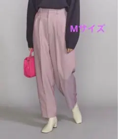 ビューティアンドユース　ツイルカーブパンツ ラベンダー