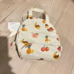 ジェラートピケ 保冷ポーチ フルーツ アニマル柄