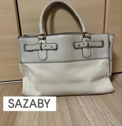 サザビー　プレシャス　レザーコンビ トートバッグのサムネイル