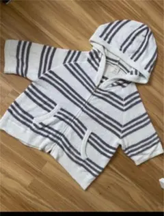 ジェラートピケ　 パーカー ルームウェア　　ボーダー