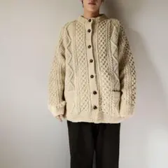 1980's〜 PRINCE OF BURREN ケーブルニット カーディガン