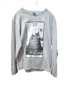 United Athle タロットカード 塔 THE TOWER 長袖T ロンT