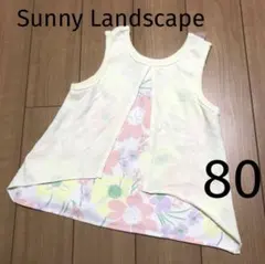サニーランドスケープ＊トップス ノースリーブ 花柄 女の子 ベビー 80のサムネイル