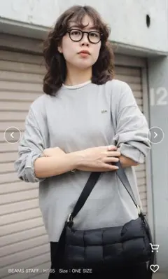 【ビームス】【別注】LACOSTE / ロングスリーブ クルーネック Tシャツ