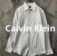 【美品】Calvin Klein カルバンクライン 長袖シャツ L ホワイト