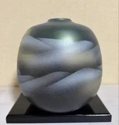 九谷焼　緑彩 連山　5.5号のサムネイル