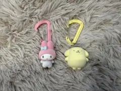 サンリオ　カラフルカラビナマスコットチャーム　マイメロ・ポムポムプリン
