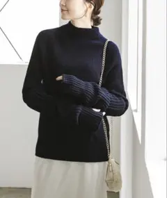 定価18,700円 NOBLE アームウォーマー付きニット