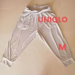 =UNIQLO=　ライトグレー ハイウエスト ヨガパンツ　Mのサムネイル