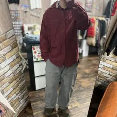 だ*ぐ様 TOMMY HILFIGER M 赤黒チェック 長袖ネルシャツ