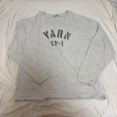 niko and... ロゴプリント 長袖Tシャツ グレー