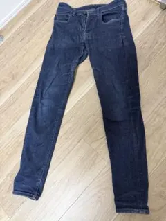UNIQLO スキニーデニム ネイビー W32 ストレッチ