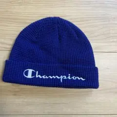 新品 未使用 チャンピオン ニット帽 ニットキャップ キッズ 子供用
